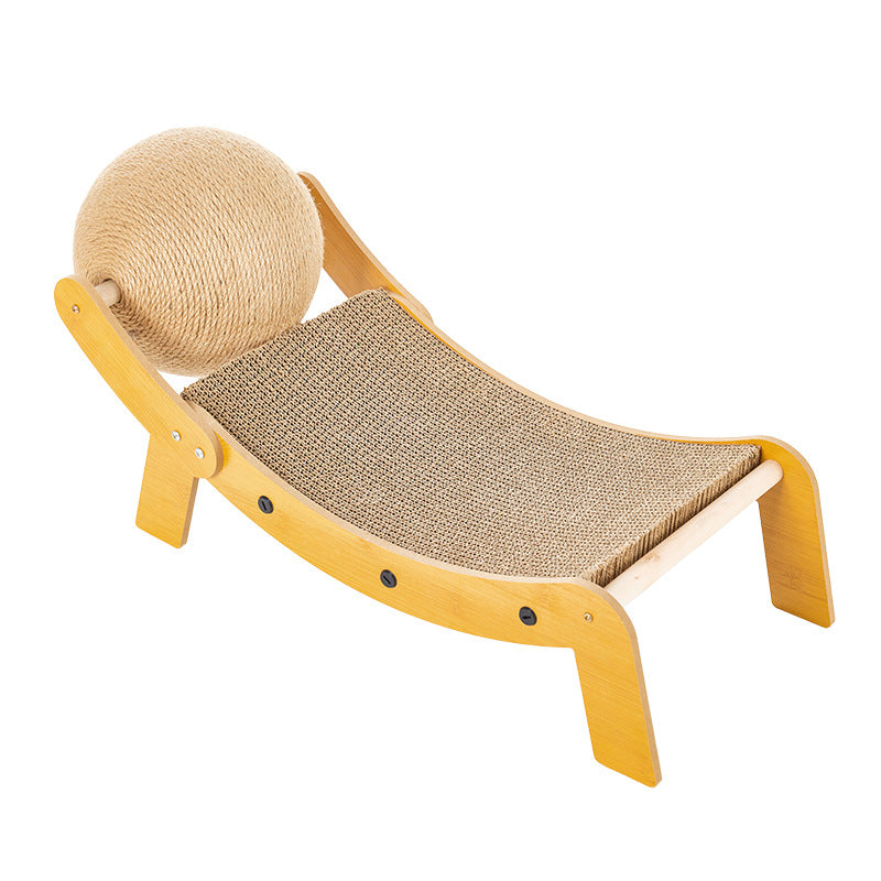 Pet recliner cat scratching board cat claw sharpening sisal cat scratching post cat scratching ball wear-resistant scratching board cat toy cross-border wholesale