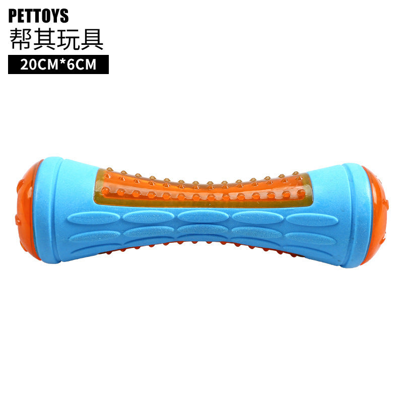 Luminous toy Amazon pet toy floating tire bite-resistant teeth cleaning toy molar self-hi Teddy Bichon