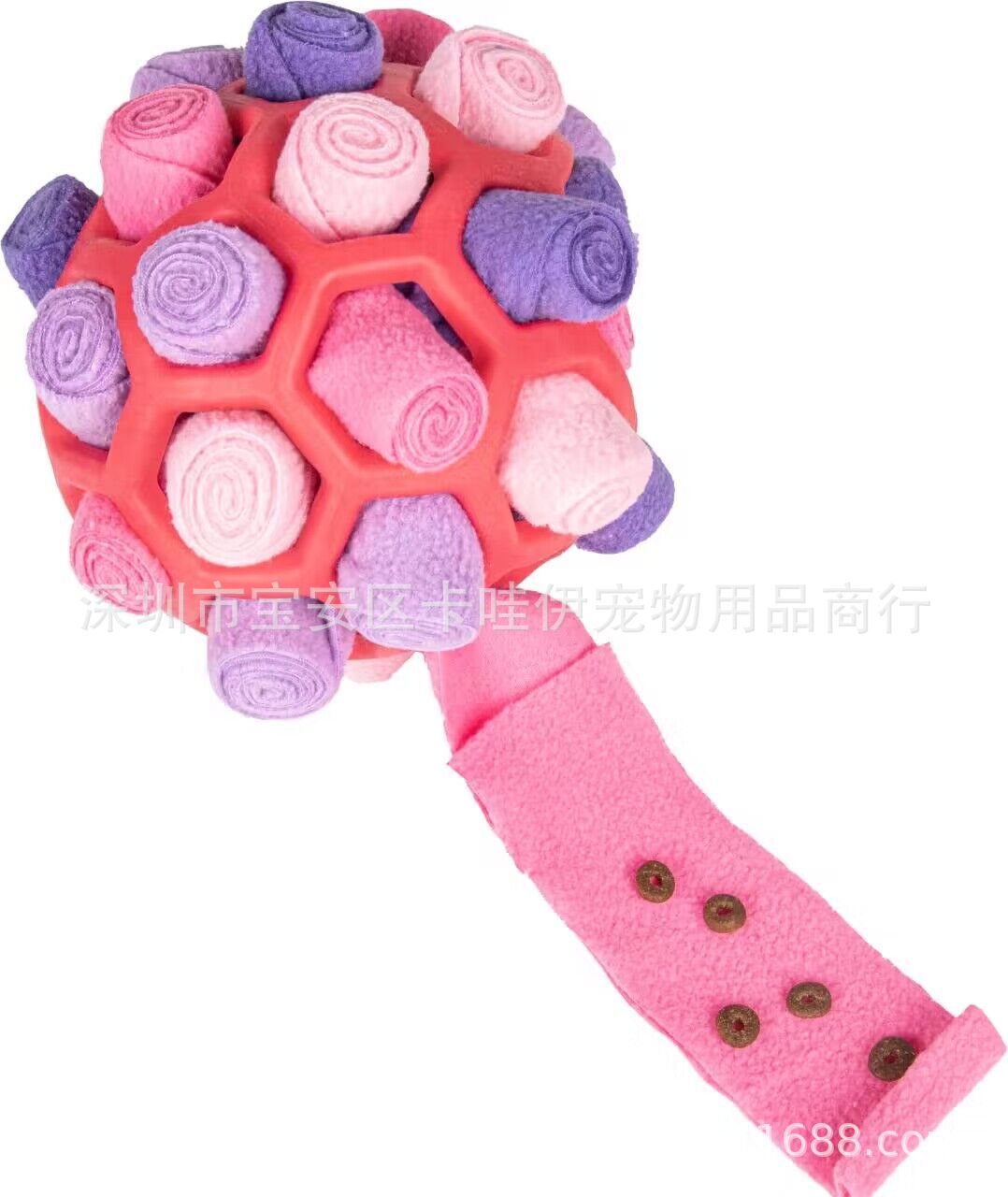 Kawaii Pet Sniffing Fried Ball Toy Dog Blind Box Hidden Food Bubble Rubber Ball Sniffing Puzzle Anti-Demolition