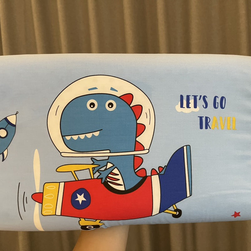 Thai children's natural latex pillow Class A cartoon pure cotton baby pillow core single student dormitory pillow wholesale