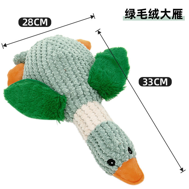 Plush dog toy that is resistant to chewing, teeth grinding, and making sounds for puppies to spend time alone to relieve boredom, Golden Retriever Corgi dog pet toy