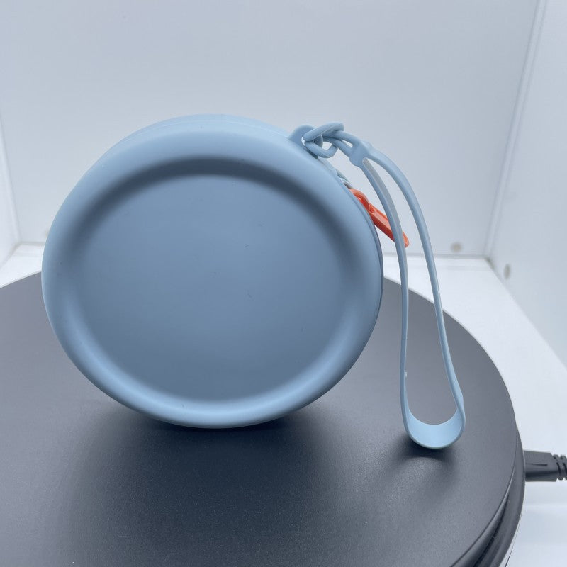 Silicone round coin purse earphone bag children's zipper small storage bag pet silicone dog food bag simple gift bag