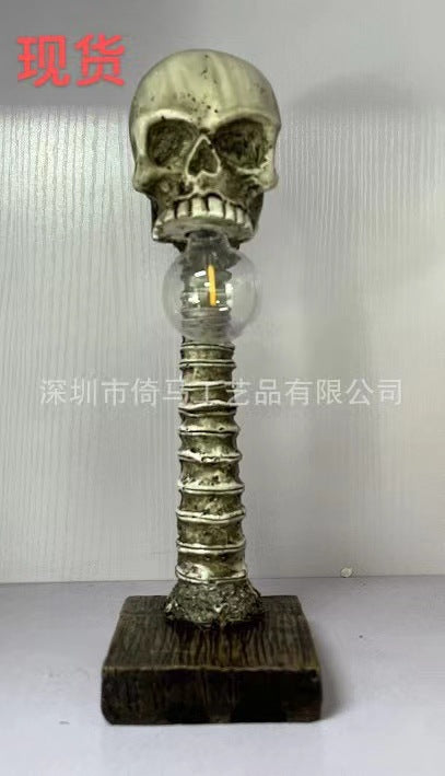 Skeleton Lamp Creative Skull Table Lamp Halloween Horror Props Cross-border New Spot