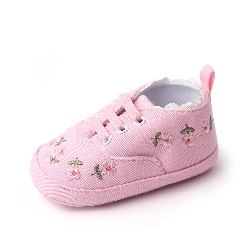 New foreign trade wholesale baby shoes denim embroidered baby shoes toddler shoes 1483