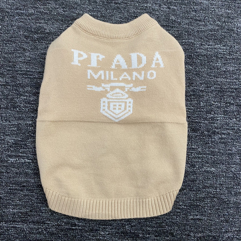 Autumn and winter trendy new knitted pet sweaters cross-border hot-selling cats and dogs warm and comfortable clothes Teddy clothing