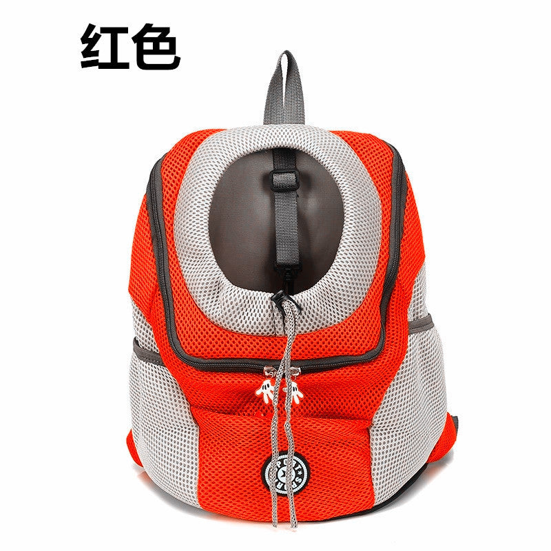 Pet Backpack Portable Travel Bag Cat Chest Folding Bag Cross-border Pet Dog Outing Supplies Backpack