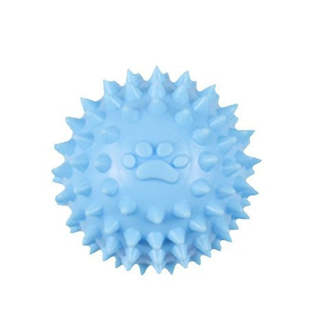 Pet TPR footprint ball toys Multi-color chewing teeth cleaning molars hollow cat dog educational toy ball