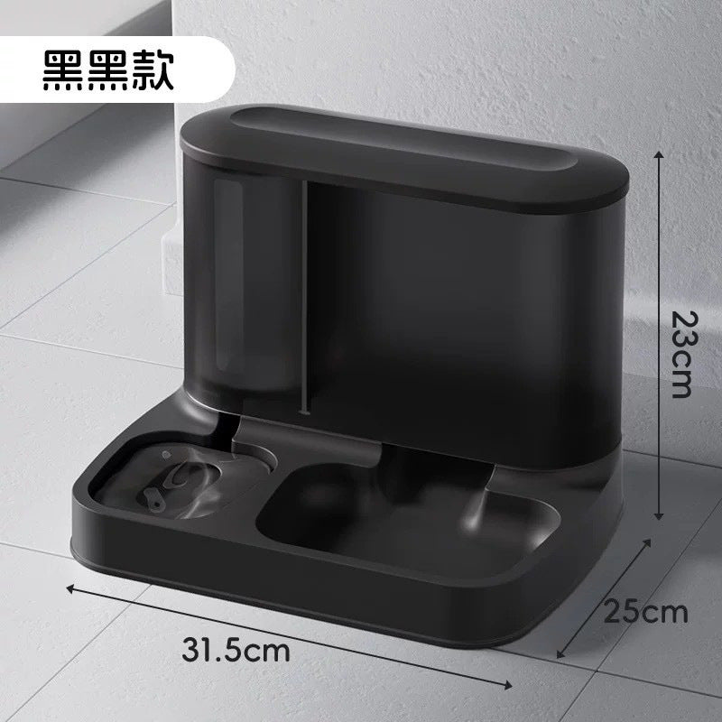 Cat bowl pet automatic feeder cat automatic drinking fountain dog bowl integrated pet feeding bowl wholesale