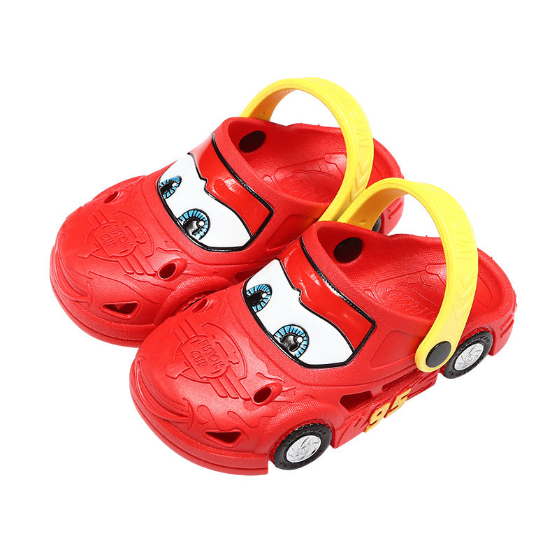 Children's slippers summer 1-3 years old 2 boys indoor car beach hole shoes toddler baby anti-slip sandals