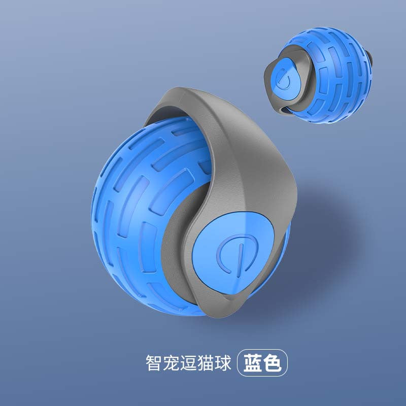 Cross-border bite-resistant automatic cat ball cat toy ball self-entertainment artifact with rope pet supplies jumping ball