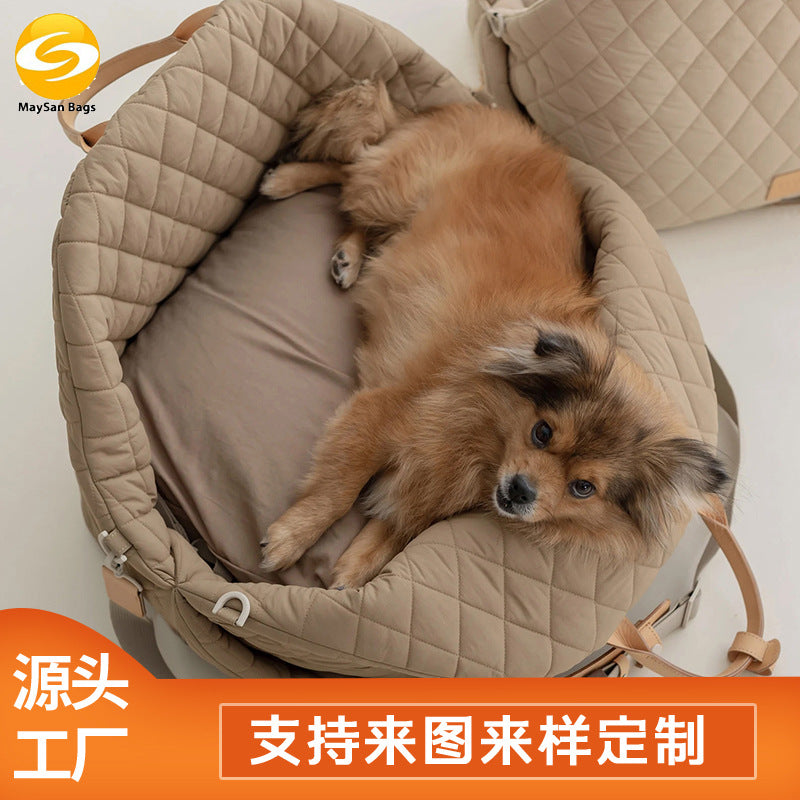 New nylon waterproof pet bag car pet bag cat bag detachable pet nest portable shoulder pet dog kennel