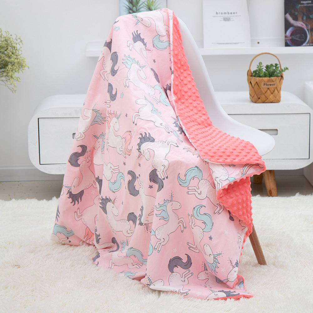 Cotton bean blanket to comfort newborn baby summer thin blanket children's quilt baby spring and autumn seasons blanket