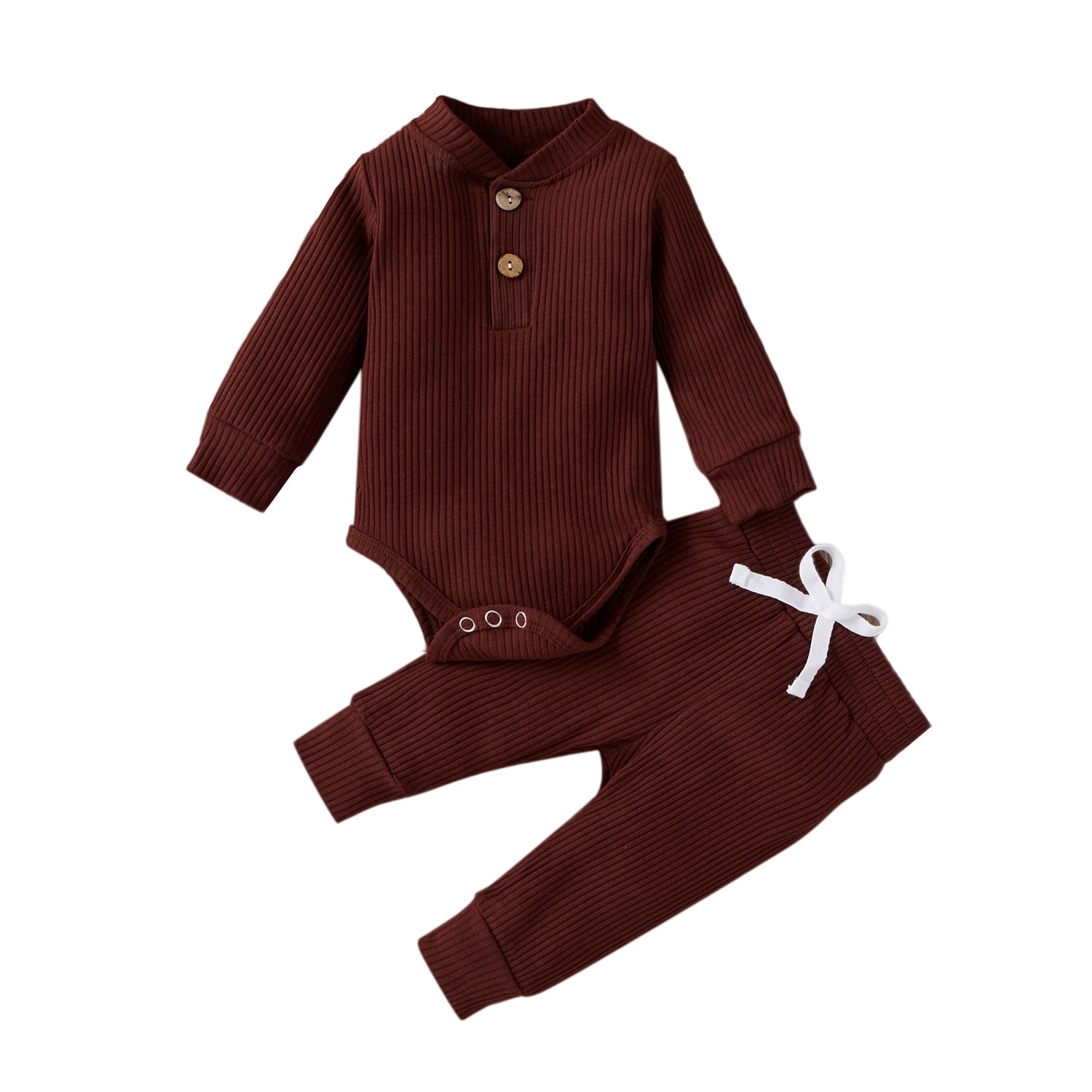 Baoxin children's clothing spring and autumn men and women baby infant cotton long-sleeved jumpsuit trousers home bottoming comfort suit