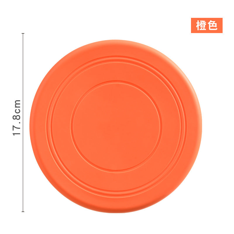Puppy training disc pet frisbee dog frisbee floating soft frisbee pet supplies interactive TPR dog toy