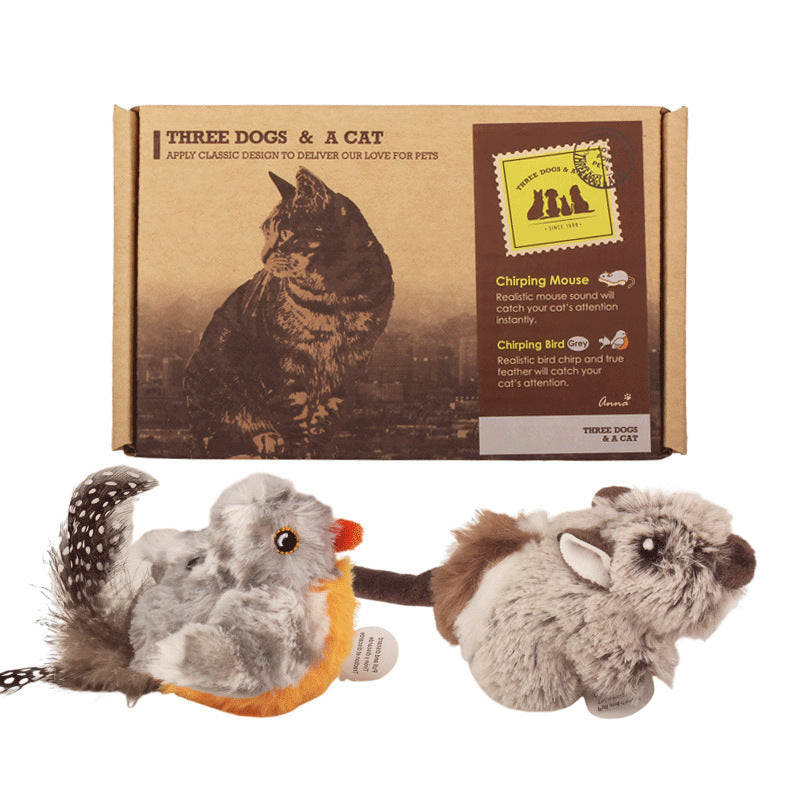 Guiwei GiGwi cat toy small mouse sound bird bee to amuse cats to relieve boredom pet supplies Xuanlu prey
