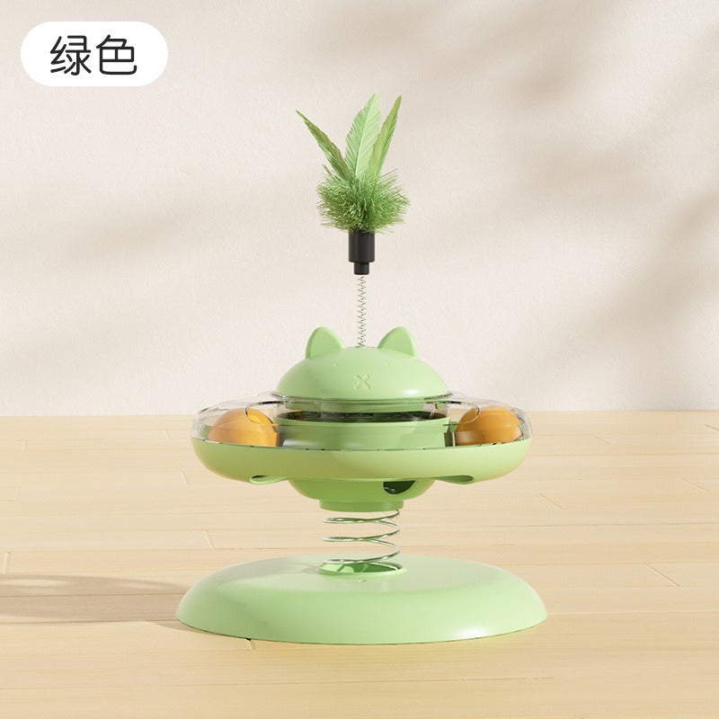 Cross-border new pet toys cat educational leaking toys to relieve boredom suction cup spring cat amusement tool cat amusement toy