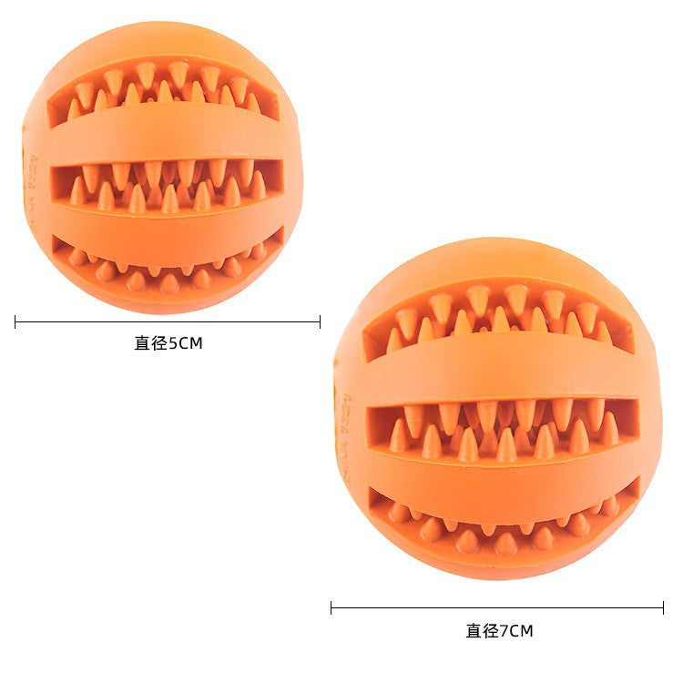 Dog toy missing food ball molar ball puzzle relieves boredom and bite-resistant pet missing food toy molar teeth cleaning watermelon ball