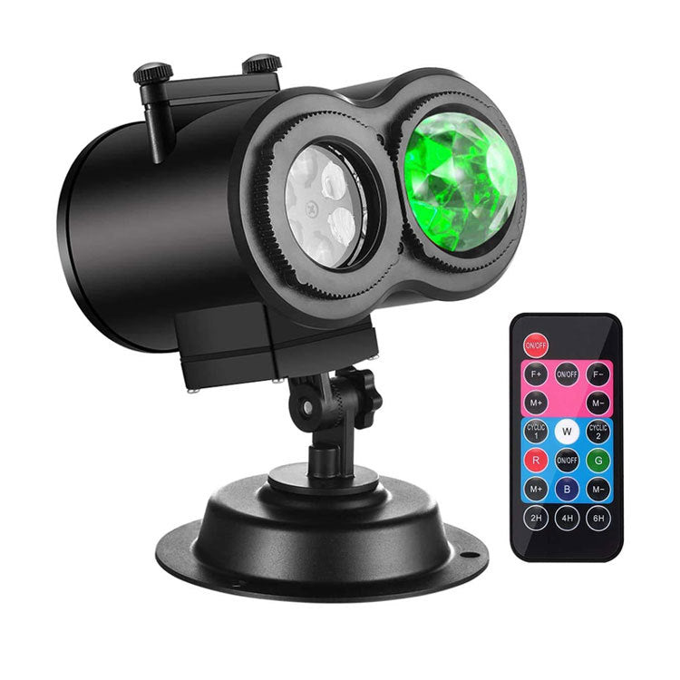 Water pattern film outdoor snowflake card cross-border European and American Christmas lights Halloween day projection lights