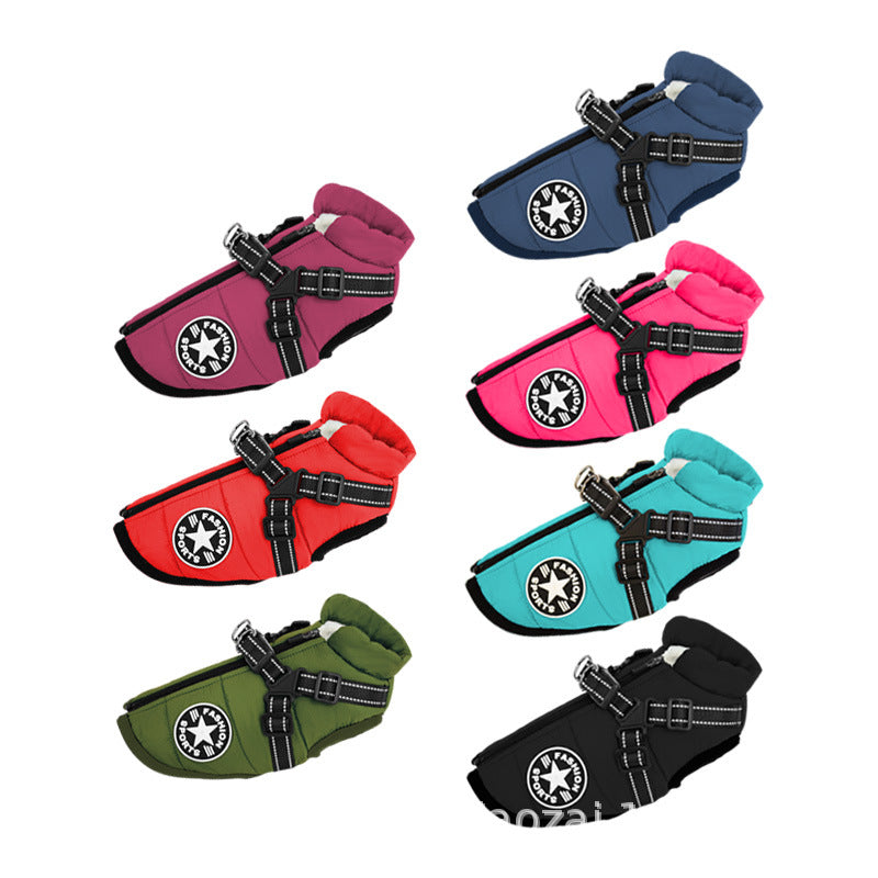 Dog clothes for medium and small dogs vest-style traction rope dog leash Teddy dog chain dog walking rope pet chest harness