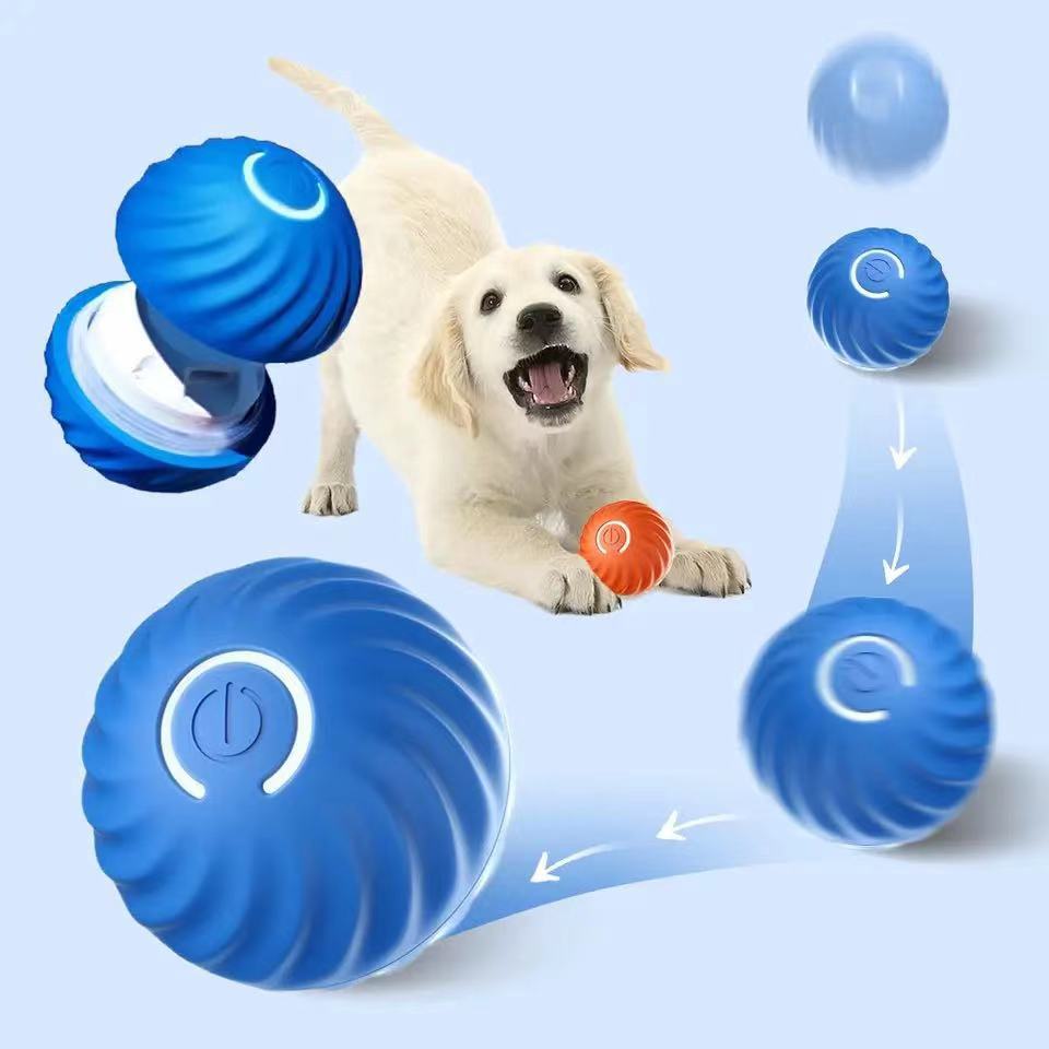 Gravitational jumping ball electric intelligent pet toy cat and dog anti-tamper home wear-resistant and bite-resistant self-entertainment toy wholesale