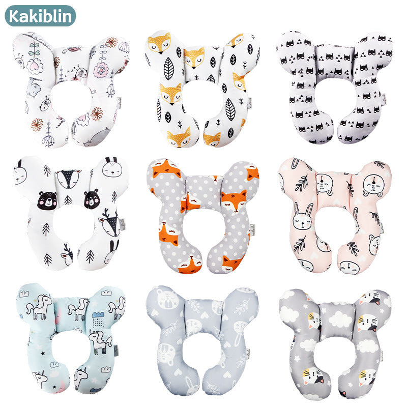 Baby stroller fixed head protection U-shaped pillow car safety seat sleeping pillow protection neck pillow