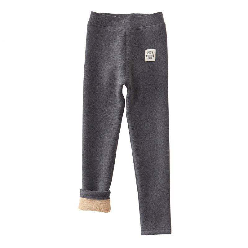 Broken code clearance girl extra thick fleece leggings children's outerwear long pants baby winter thickened warm cotton pants