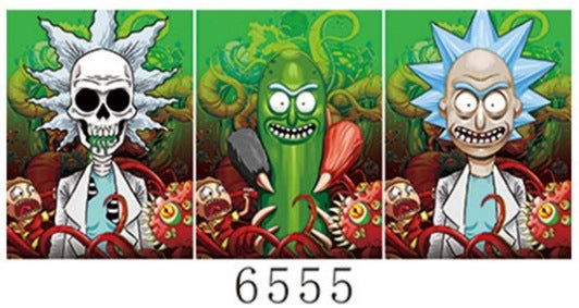 Anime 2D mobile phone stickers modern 3D mini mobile phone stickers refrigerator 3D decorative stickers Halloween creative stickers