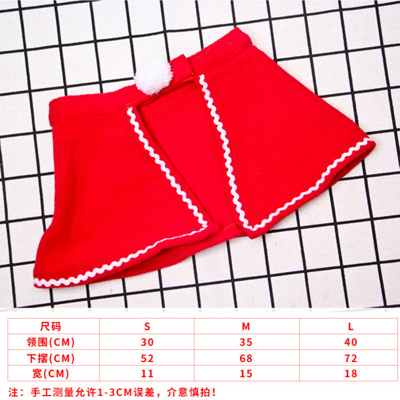 Cross-border cat headband hat scarf dog clothes cat cape headdress cloak Christmas funny pet supplies