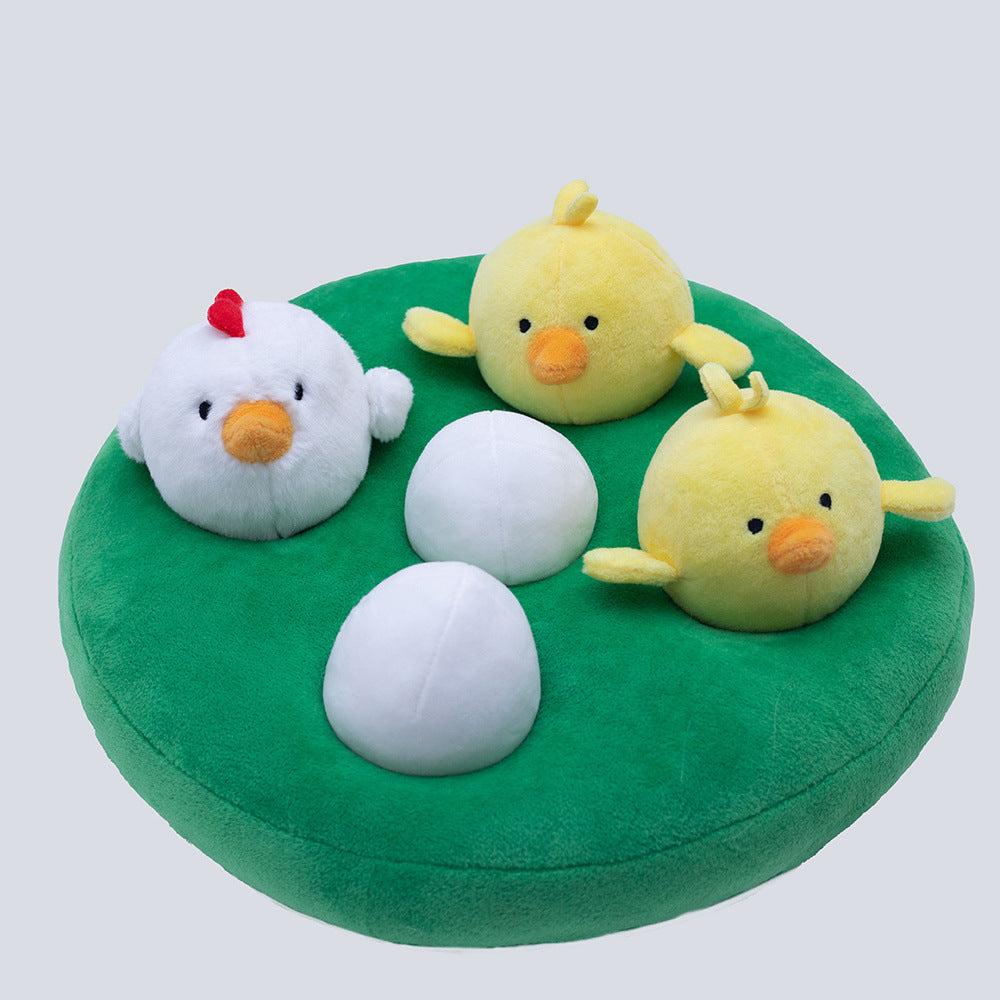 Cross-border radish pulling plush toy pet chewing toy fruit and vegetable field picking mushroom eggplant field parent-child doll