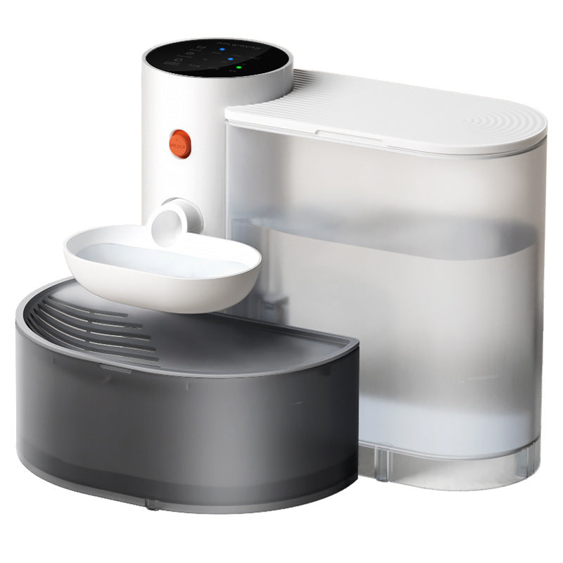 Pet gravity dumping cat drinking fountain flowing water rechargeable automatic water feeder pet dog drinking fountain
