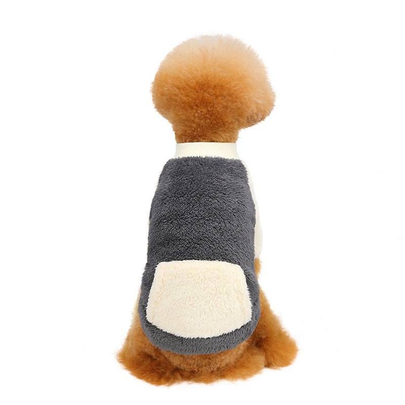New autumn and winter dog clothes pet clothes super stretch fleece love cute French bulldog Teddy dog clothes
