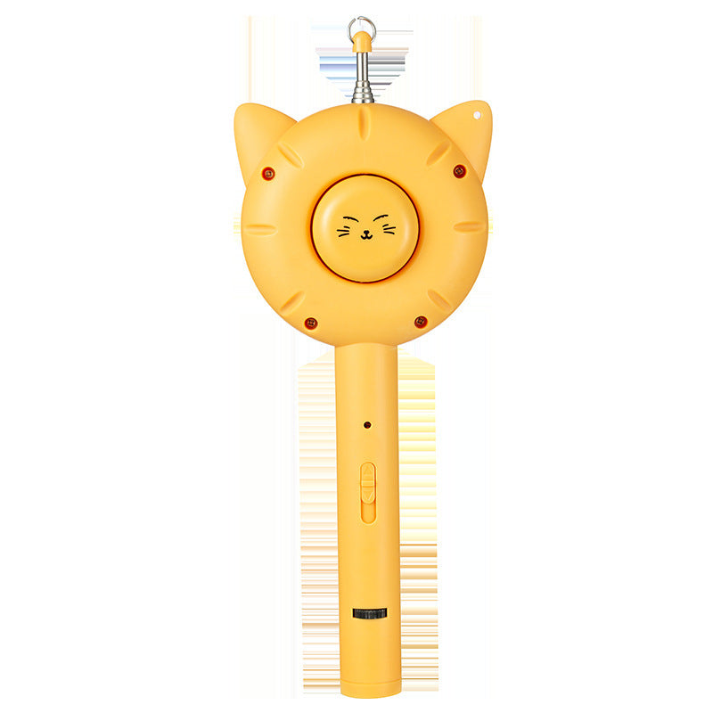 Cross-border new pet multifunctional laser cat teaser stick toy one-click to remove loose hair cat comb stainless steel fine needle comb