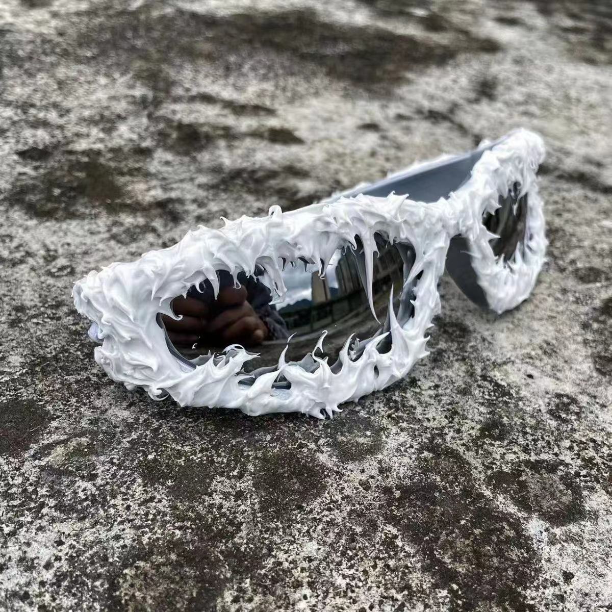 2024 Cross-border Popular Halloween American Dark Abigail Epoxy Sunglasses