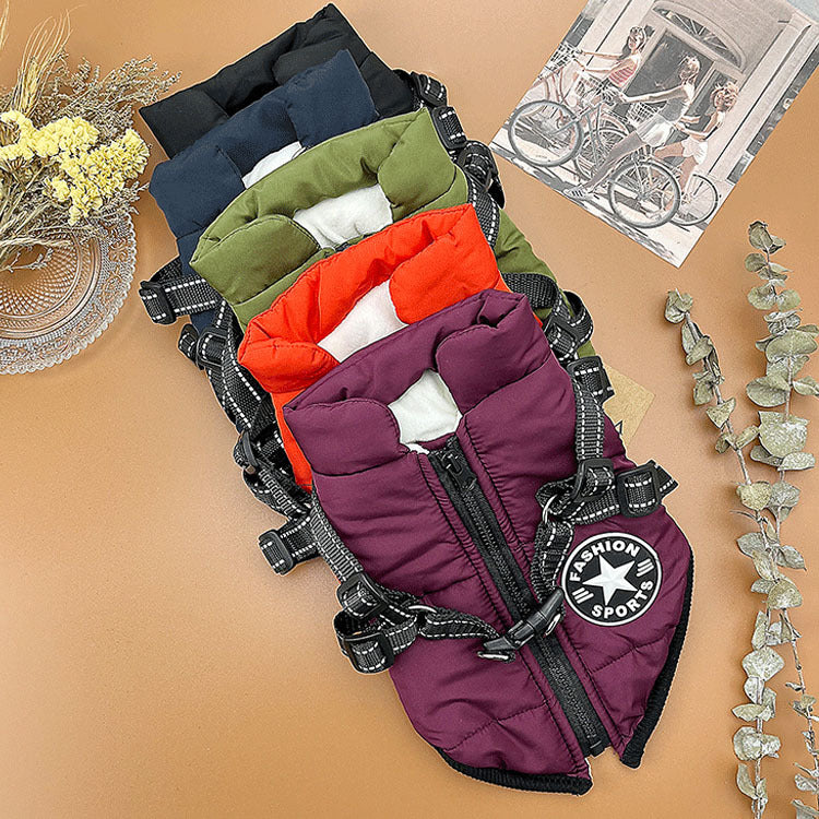 Amazon New Waterproof Puppy Bichon Frize Solid Color Pet Dog Clothes Cotton Coat Small Dog Clothing Wholesale