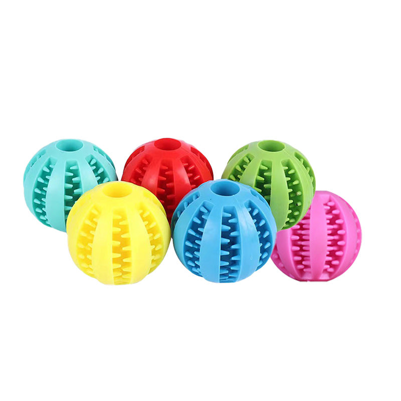 Amazon pet toy ball dog toy rubber chew-resistant teeth cleaning ball dog toy ball wholesale