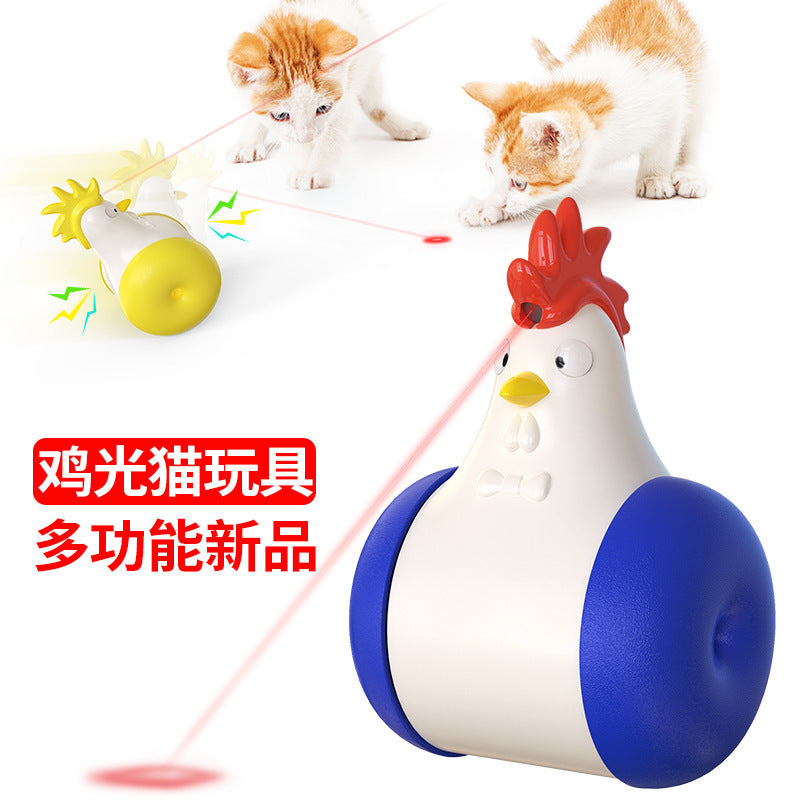 Pet supplies Amazon's new product explosion model electric vocal tumbler laser infrared ray tease cat toy