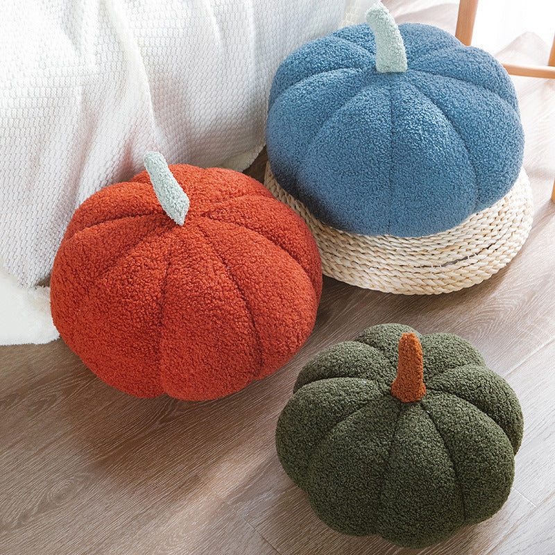 Romantic Macaron Color Teddy Velvet Pumpkin Pillow Cushion Halloween Daily Decorative Ornament Grab Doll Dropshipping