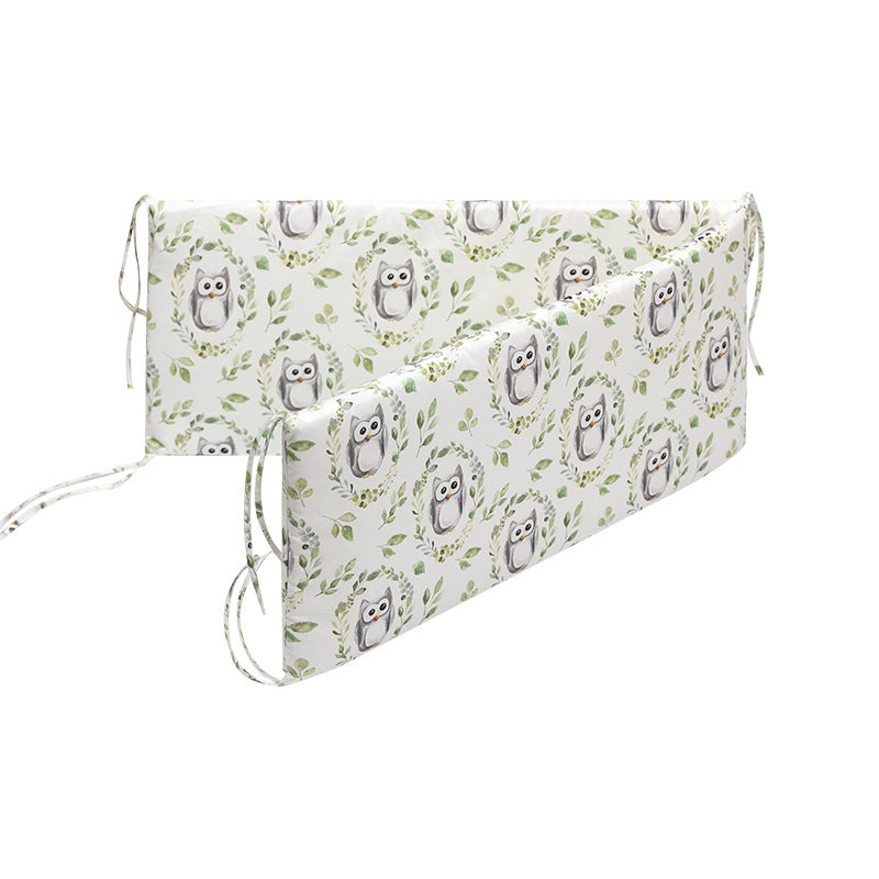 New cross-border hot sale baby crib guardrail toddler bed guardrail baby anti-collision printed pattern crib guardrail wholesale