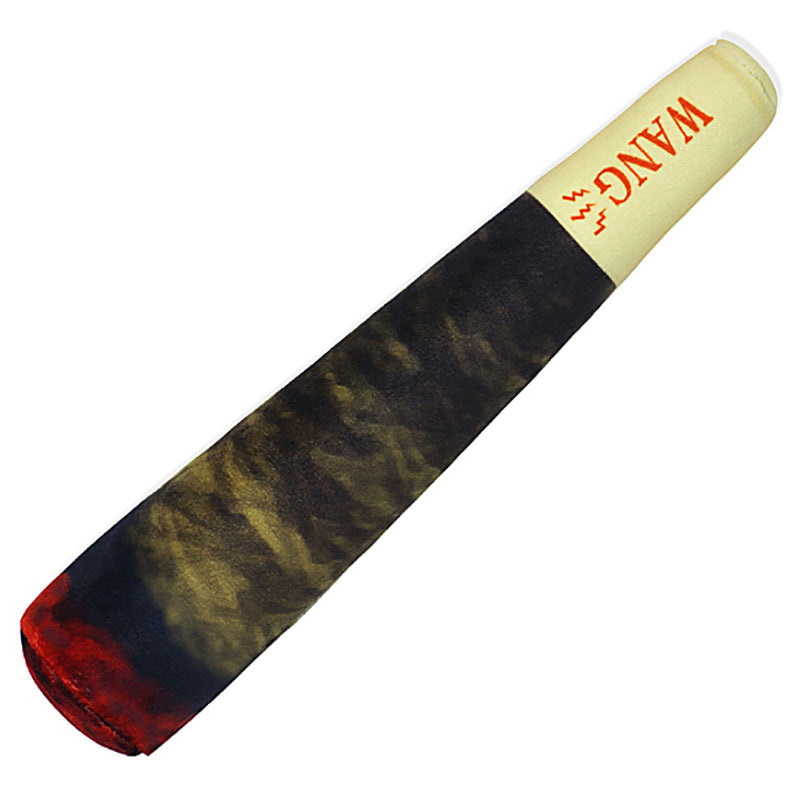 Spot cross-border dog sound toy green simulation cigar plush pet toy Amazon factory wholesale