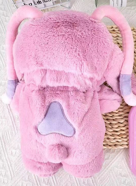 Cartoon plush hot water bottle explosion-proof water injection student hot water bag cartoon doll bear silicone warm baby manufacturer wholesale