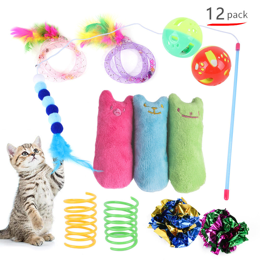 Summary of pet cat toy set 21 pieces cat channel cat teaser plush mouse Amazon combination toy