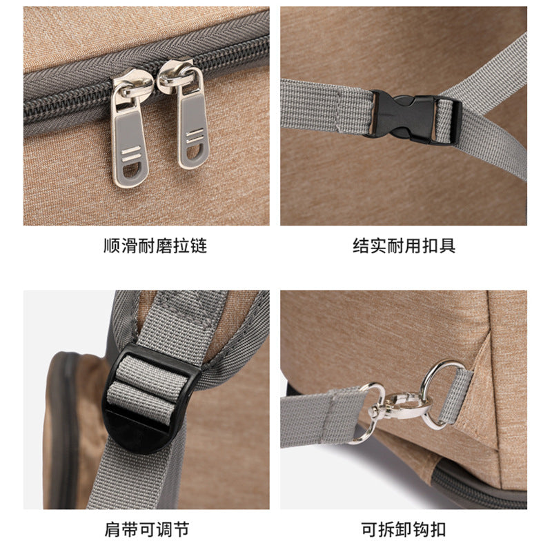 Cross-border new cat bag travel bag portable pet trolley case outdoor dual-purpose large capacity foldable pet backpack