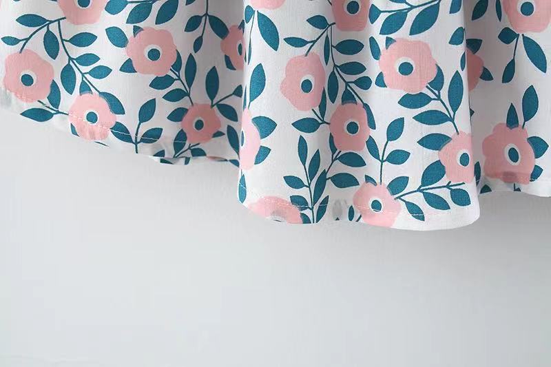 Summer 2022 new Korean version of the sling dress female baby print bowknot princess dress one piece on behalf of 1070