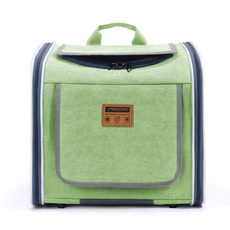 Motorcycle pet bag, bicycle bag, convenient to go out, can be cross-body, can be double-shoulder, easy to fold, cat bag, pet bag