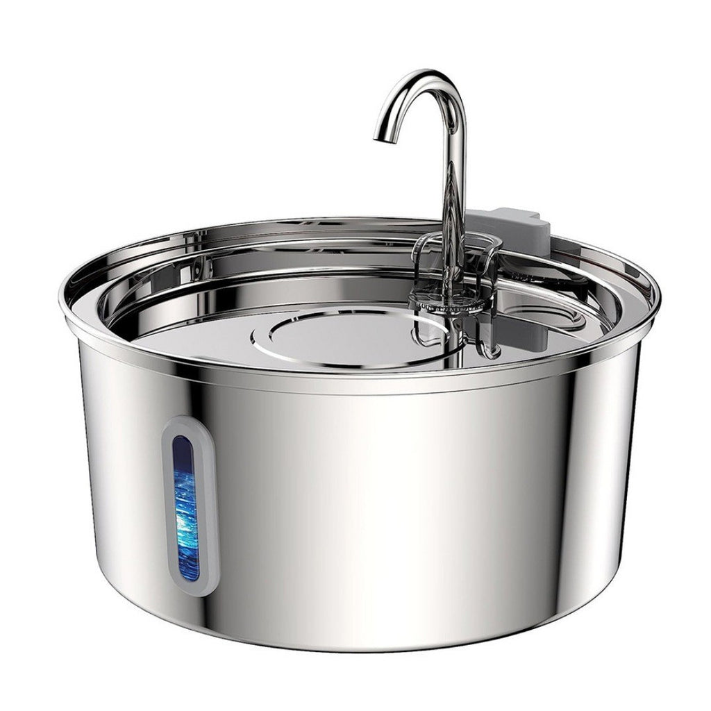 Source factory stainless steel pet smart water dispenser automatic circulation water 3.2L large capacity cat and dog water feeder