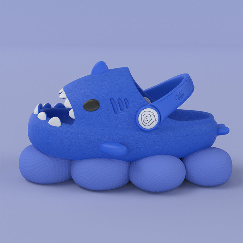 Shark children slippers summer boy cartoon cute non-slip boy sandals and slippers children baby baby hole shoes female