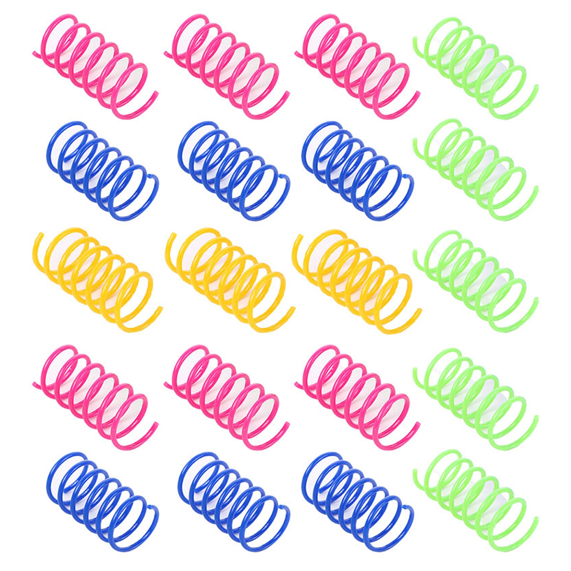 Hot selling kitten spiral coil cat spring cat toy color spring pet toy interactive toy self-hi toy