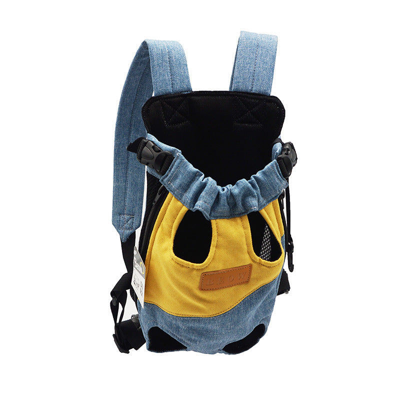 Dogs go out shoulders portable pet backpack dog bag back dog artifact cat small and medium-sized dogs carry a generation of hair