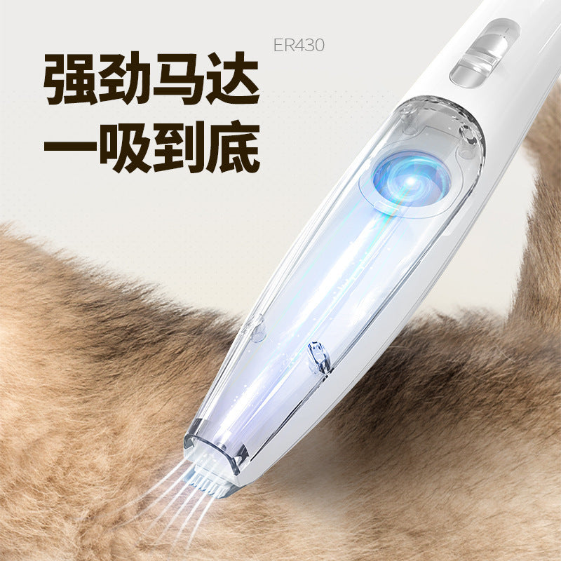 Pet electric hair shaver with light for cats and dogs to shave their feet, palms and ears