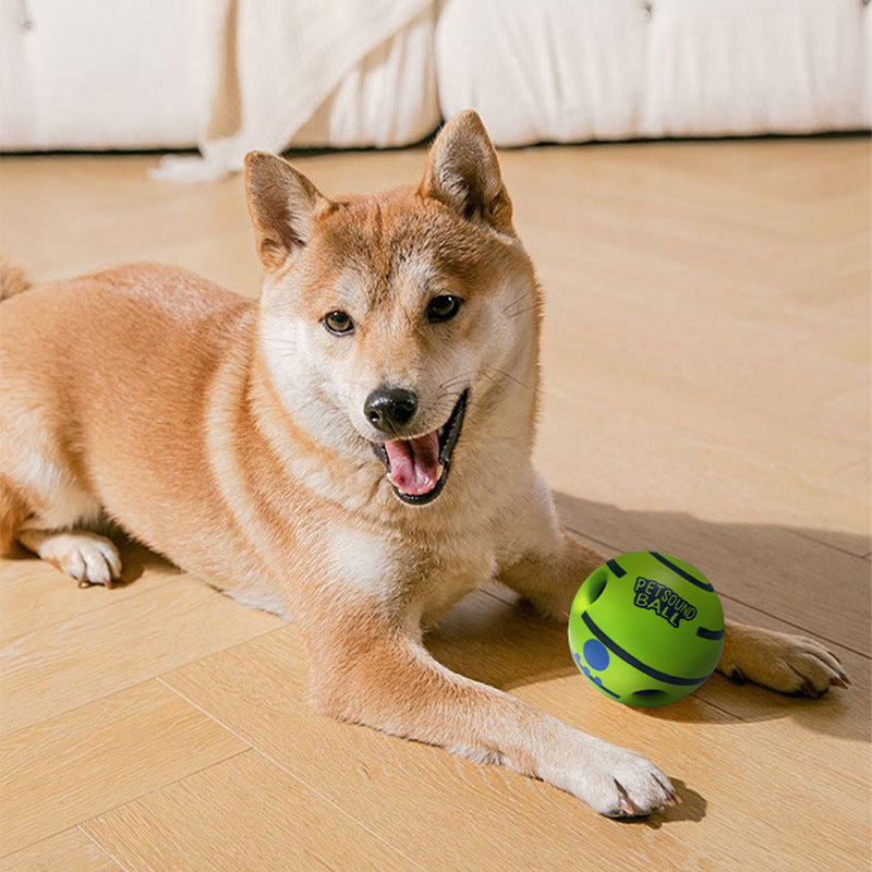 Cross-border dog toys have sound and bite-resistant pet sound toy balls that can't be chewed and broken dog toys to entertain and relieve boredom dog balls